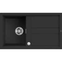   Elleci Best 400 AUTOMATA G40 Nero Gránit mosogatótálca (LGB40040AUT)Munkalapra szerelhető