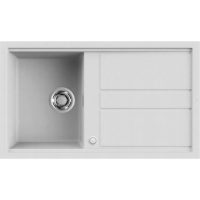   Elleci Best 400 AUTOMATA G68 Bianco Gránit mosogatótálca (LGB40068AUT)Munkalapra szerelhető