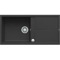   Elleci Unico 480 AUTOMATA G40 Nero Gránit mosogatótálca (LGU48040AUT)Munkalapra szerelhető