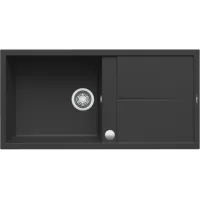   Elleci Unico 480 AUTOMATA G40 Nero Gránit mosogatótálca (LGU48040AUT)Munkalapra szerelhető