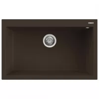 Elleci Quadra 130 M78 Espresso Gránit mosogatótálca (LMQ13078)Munkalapra szerelhető