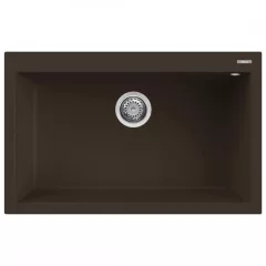 Elleci Quadra 130 M78 Espresso Gránit mosogatótálca (LMQ13078)Munkalapra szerelhető