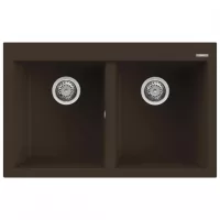   Elleci Quadra 350 M78 Espresso Gránit mosogatótálca (LMQ35078)Munkalapra szerelhető