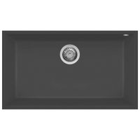 Elleci Quadra 130 M70 Nero metal Gránit mosogatótálca,munkalap alá szerelhető (LMQ13070BSO)Munkalap alá szerelhető