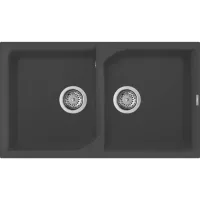 Elleci Ego 450 M70 Nero metal Gránit mosogatótálca (LME45070)Munkalapra szerelhető
