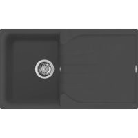 Elleci Ego 400 M70 Nero metal Gránit mosogatótálca (LME40070)Munkalapra szerelhető