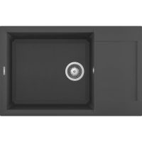   Elleci Easy 310 M70 Nero metal Gránit mosogatótálca (LMY31070)Munkalapra szerelhető