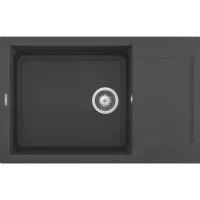   Elleci Easy 310 M70 Nero metal Gránit mosogatótálca (LMY31070)Munkalapra szerelhető
