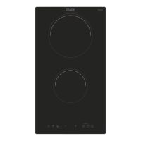   Candy CID 30/1 Beépíthető Indukciós főzőlap Keret nélküli,3500 W,Érintőszenzoros,Gyerekzár