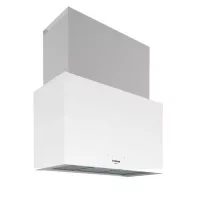Nodor NorBreeze CUBE GLASS ECO 90 WH Fali páraelszívó LED világítás 1 db motor, 820 m3/h, 50-67 dB zajszint, 90 cm széles,  A Energiaosztály