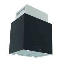   Nodor NorBreeze ISLA CUBE GLASS ECO 60 BK/A Sziget páraelszívó LED világítás 1 db motor,1200 m3/h,42-69 dB,60 cm széles,A