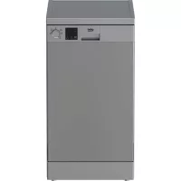   Beko DVS05024S Szabadonálló mosogatógép, 10 teríték,11.9 L,5 prog.,49 dB,E,Alsó evőeszk.,45 cm,Digit.kijelző, Autom.ajtónyit.nélk.