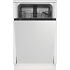 Beko DIS35025 Beépíthető mosogatógép, 10 teríték,11.9 L,5 prog.,48 dB,E,Alsó evőeszk.,45 cm, Autom.ajtónyit.nélkül