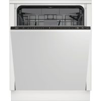   Beko BDIN38643C Beépíthető mosogatógép, 16 teríték,9.5L,8 prog.,44 dB,C,Felső evőeszk.,60 cm,Digit.kijelző, Autom.ajtónyit.