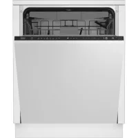   Beko BDIN38643C Beépíthető mosogatógép, 16 teríték,9.5L,8 prog.,44 dB,C,Felső evőeszk.,60 cm,Digit.kijelző, Autom.ajtónyit.
