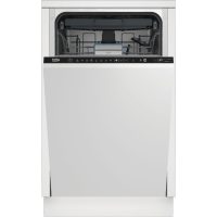   Beko BDIS38120Q Beépíthető mosogatógép, 11 teríték,8.7 L,8 prog.,46 dB,E,Felső evőeszk.,45 cm,Digit.kijelző, Autom.ajtónyit.nélkül