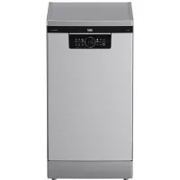   Beko BDFS26120XQ Szabadonálló mosogatógép, 11 teríték,8.7 L,6 prog.,46 dB,E,Felső evőeszk.,45 cm,Digit.kijelző, Autom.ajtónyit.nélk.