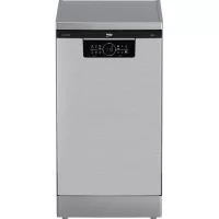   Beko BDFS26046XQ Szabadonálló mosogatógép, 10 teríték,8.9 L,6 prog.,44 dB,C,Alsó evőeszk.,45 cm,Digit.kijelző, Autom.ajtónyit.