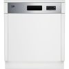 Beko BDSN153E3X Beépíthető mosogatógép, 13 teríték,12.9 L,5 prog.,48 dB,D,Alsó evőeszk.,60 cm,Digit.kijelző nélk., Autom.ajtónyit.nélk.