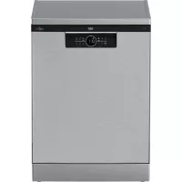   Beko BDFN26530X Szabadonálló mosogatógép, 15 teríték,9.9 L,6 prog.,44 dB,D,Felső evőeszk.,60 cm,Digit.kijelző, Autom.ajtónyit