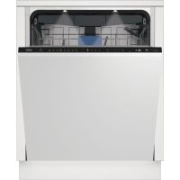   Beko BDIN38550C Beépíthető mosogatógép, 15 teríték,9.9L,8 prog.,40 dB,b,Felső evőeszk.,60 cm,Digit.kijelző, Autom.ajtónyit.