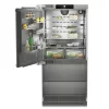 Liebherr ECBNe 8871 Beépíthető4 ajtós hűtőszekrény fagyasztóval, E,363L/160L,Nofrost,39 dB,Szél: 91.5 cm,Mag: 203 