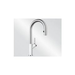 Blanco CARENA-S Fehér színű-CR Vario Gránit - króm csaptelep (521368)