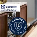 10 év garancia az Electrolux mosogatógépek inverter motorjára