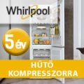 5 év gyári kompresszor garancia a hűtőszekrénynél.