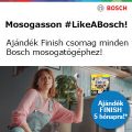 5 hónapra elegendő ajándék Finish kapszula Bosch mosogatógépekhez