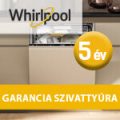 5 év garancia Whirlpool mosogatógépek szivattyújára