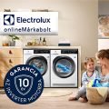 10 év garancia az Electrolux mosógépek, szárítógépek és mosó-szárító gépek inverter motorjára