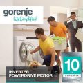 10 év motorgarancia a Gorenje PowerDrive mosógépekre