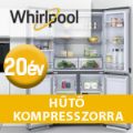 20 év garancia Whirlpool hűtők kompresszorára