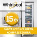 15 év kompresszor-garancia fagyasztószekrényekre a Whirlpooltól!