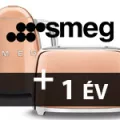 + 1 év gyártói jótállás Smeg kisgépekre
