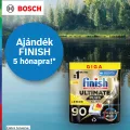 5 hónapra elegendő ajándék Finish kapszula Bosch mosogatógépekhez 