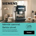 20% pénzvisszatérítés jár Siemens kávéfőzőkhöz