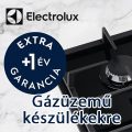 Extra garancia Electrolux gáztűzhelyekhez,főzőlapokhoz, gáz-elektromos készülékekhez