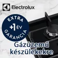 Extra garancia Electrolux gáztűzhelyekhez,főzőlapokhoz,  gáz-elektromos készülékekhez