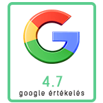 4,7 google értékelés