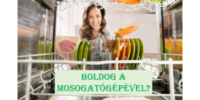 boldog a mosogatógépével