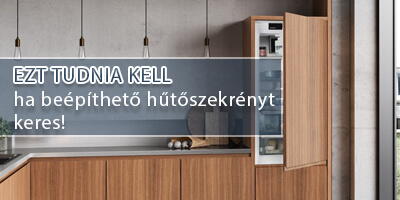 beépíthető hűtőről tudnia kell