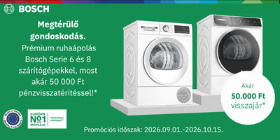 Bosch szárítógép 50e Ft visszajár