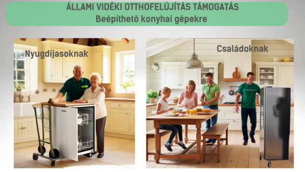 vidéki otthonfejlesztés állami támogatás bépíthető háztartási gépek