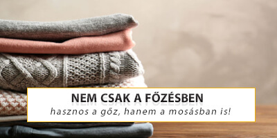 gőz a mosásban