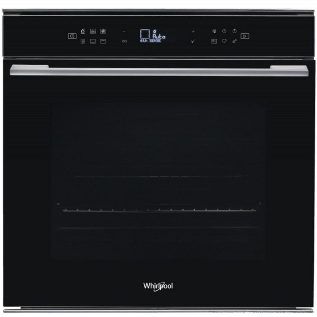 Whirlpool W7 OM4 4S1 P BL Beépíthető Sütő 8 funkcióval,73 L,Teleszkópos sütősín,Pirolitikus