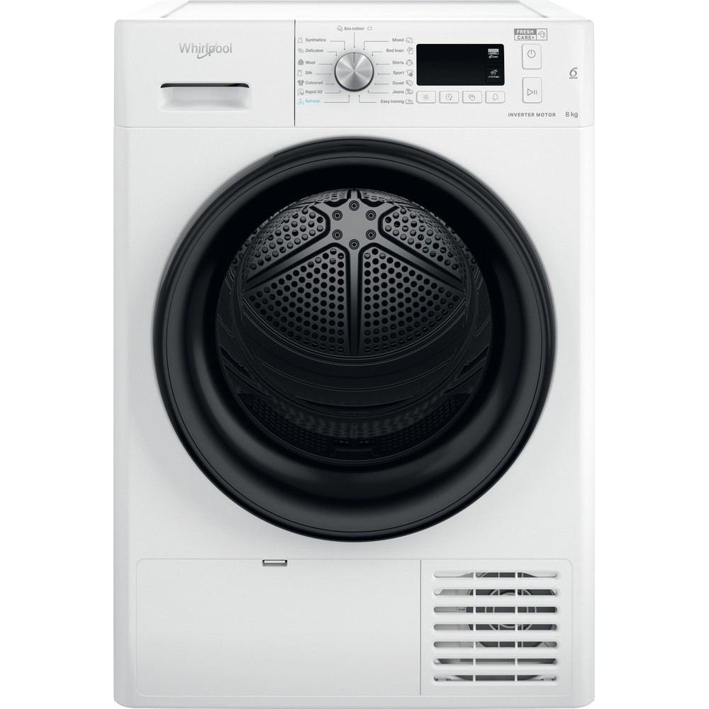 Whirlpool FFT M11 82B EE +5 ÉV Garanciával*, Hőszivattyús szárítógép A++ Energiaosztály, 8 kg, Zajszint: 65 dB, Inverter motorral