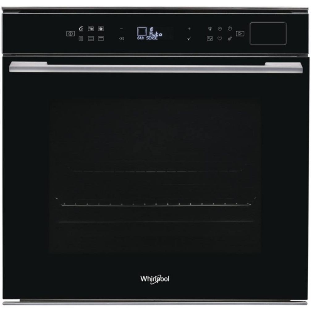 Whirlpool W7 OS4 4S1 P BL +5 ÉV Garanciával*, Beépíthető Gőzsütő 8 funkcióval, Digit. Kijelzővel, 73 L, Teleszkópos sütősín, Öntisztító funkció: Pirolitikus