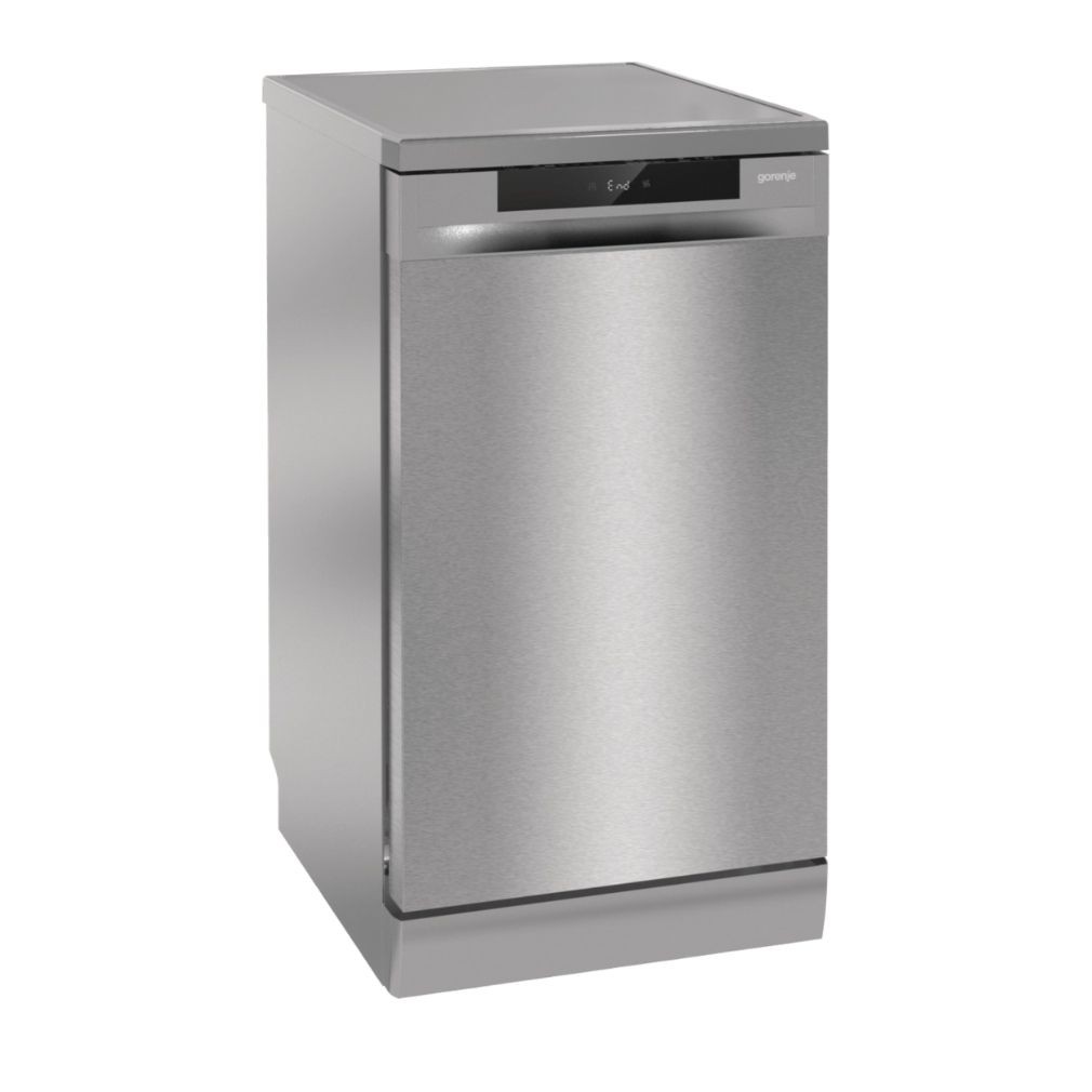 Gorenje GS541D10X +5 ÉV Garanciával*, Szabadonálló mosogatógép 11 teríték, 9 L fogyasztás, 7 program, 47 dB zajszint, D energia, Felső evőeszköztartó , 45 cm, Digit. kijelző, Automata ajtónyitással